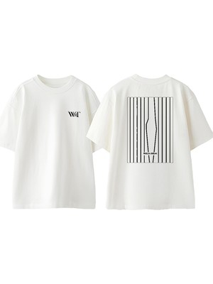 Prıson Break 2 Tasarım Sırt Baskılı Pamuk Beyaz Oversize T-Shirt