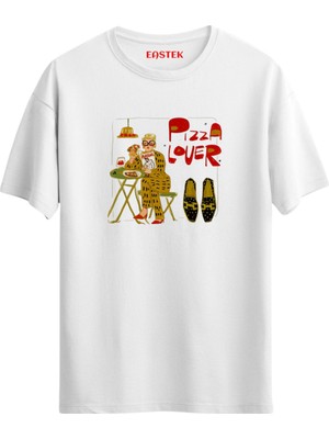 Pizza Lover Tasarım T-Shirt, Erkek Tişört, Kadın Tişört, Unisex T-Shirt