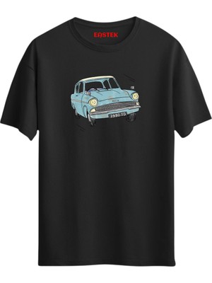 Uçan Araba Harry Tasarım T-Shirt, Erkek Tişört, Kadın Tişört, Unisex T-Shirt