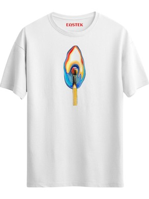 Kibrit Ateşi Tasarım T-Shirt, Erkek Tişört, Kadın Tişört, Unisex T-Shirt