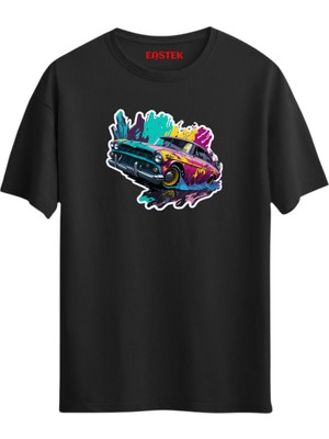 Chromatic Cruise Baskılı T-Shirt