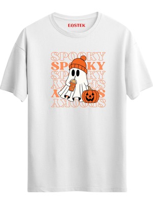 Tatlı Cadılar Bayramı Hayaleti T-Shirt, Erkek Tişört, Kadın Tişört, Unisex T-Shirt