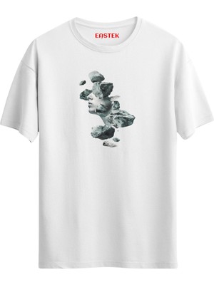 Fragmented Face Unisex Baskılı Tasarım Tshirt