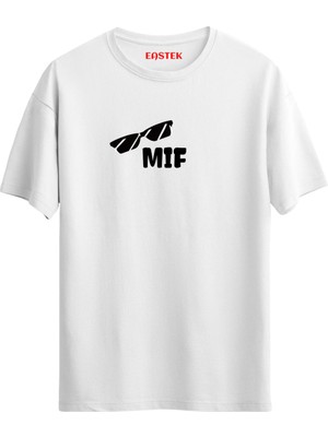 "mıf: Geleceğin Efsane Erkekleri" Man In Future Baskılı Unisex T-Shirt