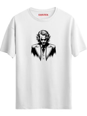 Anti-Kahraman Joker Baskılı Unisex Regular T-Shirt