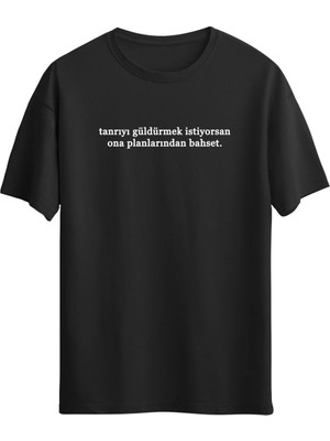 Regular T-Shirt "tanrıyı Güldürmek Gibi Replik"