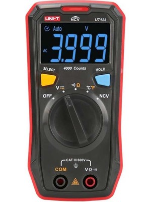 Uni-T UT123 Cep Tipi Dijital LED Ekranlı Multimetre