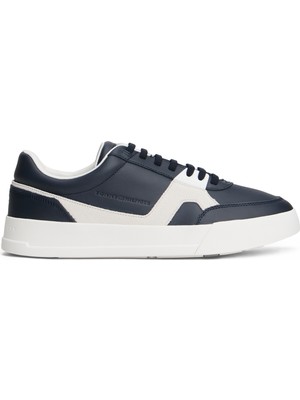 Tommy Hilfiger Lacivert Erkek Sneaker Th Court Craft Lth Mıx
