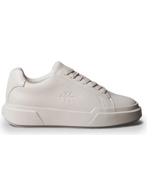 Calvin Klein CHUNKY CUPSOLE LACEUP LTH Pudra Kadın Sneaker