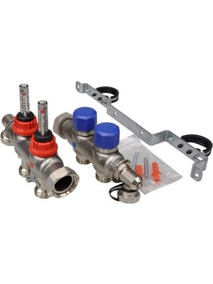 Fraenkische Debi Göstergeli Çelik Kolektör 2 Ağızlı