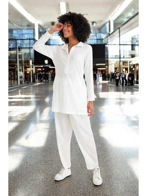 Baharlık Gömlek Yaka Rahat Elbise