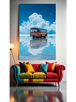 Yolcu Otobüsü 1 Ev Duvar Salon Güzellik Salonu Ofis Dükkan Dekarasyon Kanvas Tablo