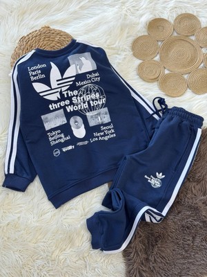 Çocuk Eşofman Takımı – Sırt Baskılı, 3 Iplik Kumaş