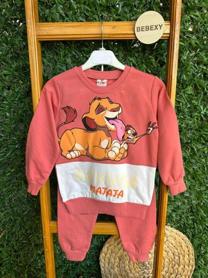 Hakuna Majaja Yazılı  Pembe Alt Üst Takım 101/