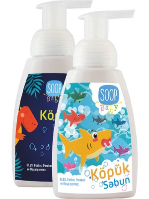 Soop Baby Bebek Sabun Pudra Kokulu 2 x 300 ml | Vegan Hipoalerjenik