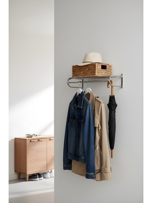 Metal Duvar Askılık Elbise Askılığı Banyo Havluluk