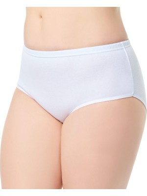 Tutku 12'li Eko Paket- Iki Renk Kadın Ribana Esnek Yapılı Bato Külot TKD0922 ( 6 Siyah- 6 Beyaz)