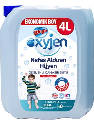 Bingo Oksijenli Çamaşır Suyu Okaliptus 4 l