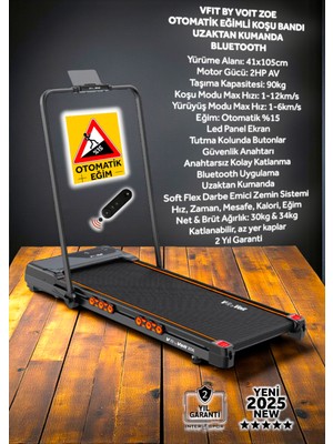 Vfit By Zoe Otomatik Eğimli Uzaktan Kumandalı Bluetooth Uygulamalı Tutma Kollu Katlanabilir