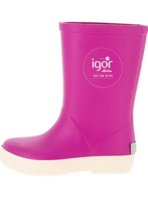 Igor Splash Nautico Pembe Çizme PVC Malzeme ile Suya Dayanıklı Çocuk Ayakkabısı