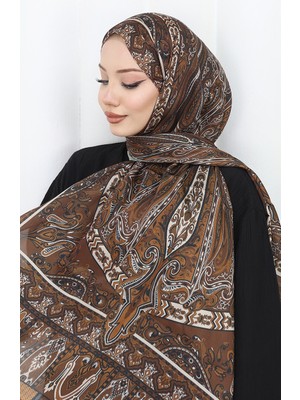 Etnik Desen Janjan Şal 70305-14 Acı Kahve