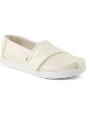 Kız Çocuk Espadril / Keten 10022057 10022068 Toms Alpargata Classic Iridescent Glimmer