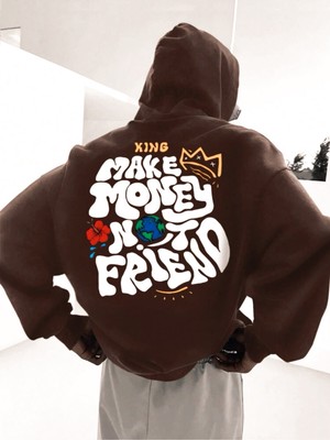 Unisex Kapüşonlu Oversize Sweatshirt