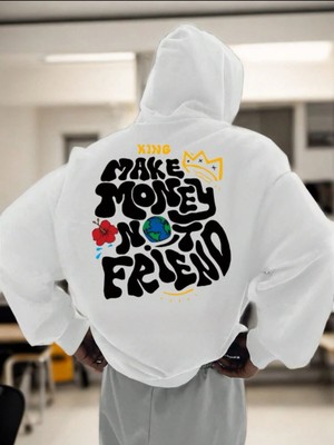 Unisex Kapüşonlu Oversize Sweatshirt