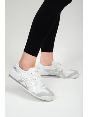 Etayger E-2008 Beyaz Gümüş Kadın Sneaker Spor Ayakkabı