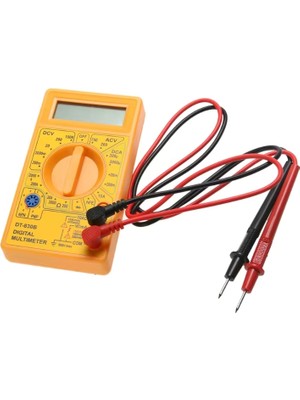Dijital Multimetre Avometre LED Ekranlı Akım Volt Amper Ölçüm Aleti Cihazı