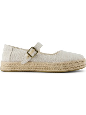 Kadın Espadril / Keten 10021878 10021863 10021873 Toms Carolina Maryjane Espadrille