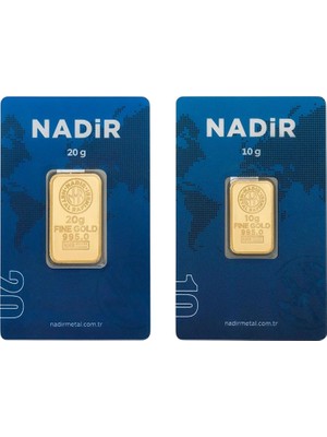 Tuğrul Kuyumculuk 30 Gram (20+10) Külçe Gram Altın 24 Ayar