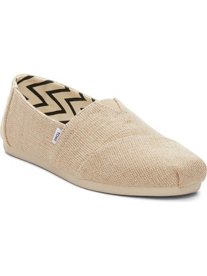 Kadın Espadril / Keten 10018279 Toms Alpargata Classic Heritage Canvas Natural Undyed