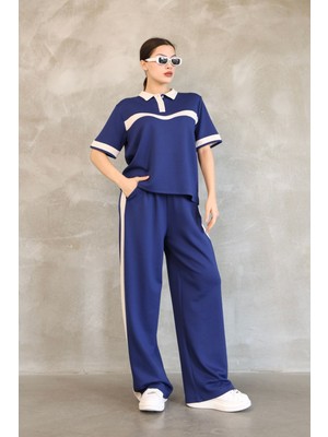 Garnili Polo Yaka Yumuşak Doku Modal Kumaş Eşofman Takım