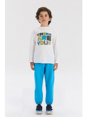 Bg Store Erkek Çocuk Beyaz Tshirt