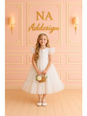 Kabarı Tüllü Prenses Elbise (Kırmızı, Fuşya, Açık Pembe, Bebek Mavisi, Saks Mavisi, Siyah, Beyaz)