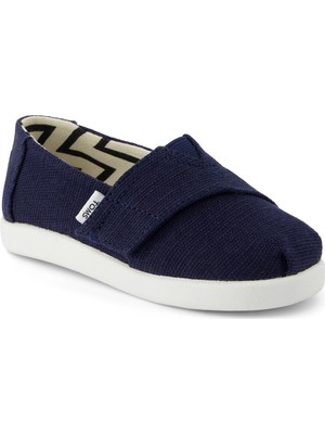 Kız Çocuk Espadril / Keten 10022101 Toms Alpargata Classic Heritage Canvas Navy