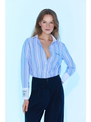 Sagaza Studio SS6061 Mavı Gömlek