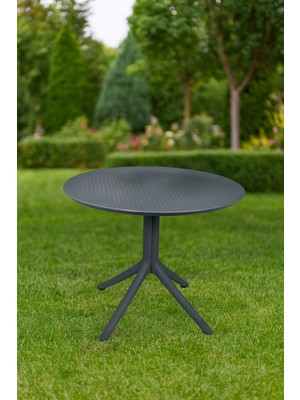 Yuvarlak Masa Maria Bahçe Balkon Teras Masası 90X90 cm
