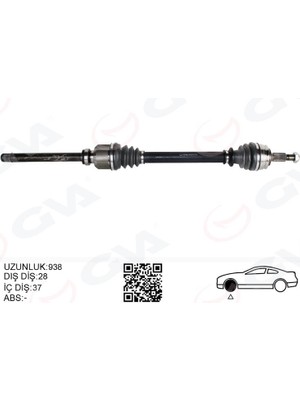 Gva 4443316 - Komple Aks Ön Sağ Psa 3008 1.6 Bluehdı A-T 16-