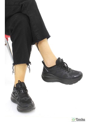 Huıteng Kadın Kalın Taban Yüyüş Özellikli Ortopedik-Anatomik Sneaker Spor Ayakkabı HT5YZ/S21406