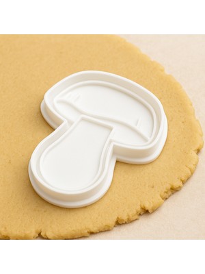 Mantar Şekilli Kurabiye Kalıbı | Sevimli Mantar Tasarımlı Gıda Uyumlu Kalıp