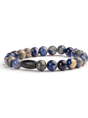 Sodalit Doğal Taş Bileklik (8 Mm) – Ruhsal Denge