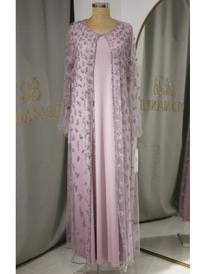 Perla 2'li Takım Taşlı Abaya