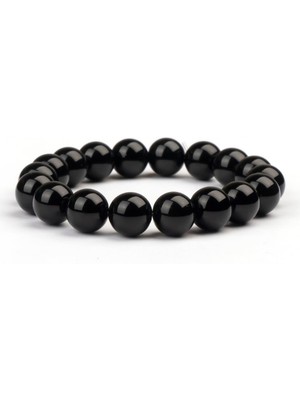 Oniks Doğal Taş Bileklik (8 Mm) – Kadim Güç