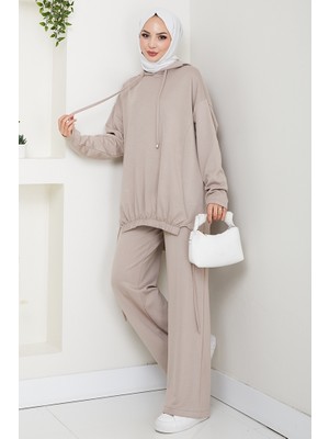 Aris Oysho Tunik Pantolon Ikili Takım 1611 - Taş