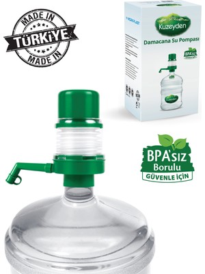 Kuzeyden BPA’sız Damacana Su Pompası | Manuel Kullanım | Gıda Teması İçin Güvenli | Yerli Üretim |