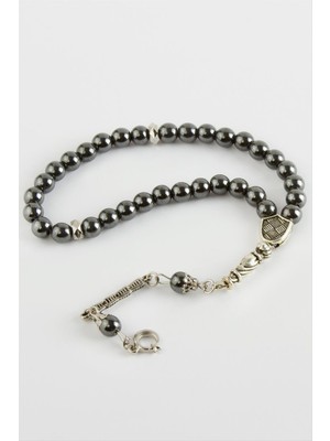 Hematit Görünümlü Metal Tesbih 8 mm