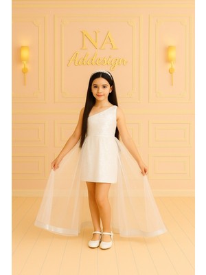 Tek Omuz Payet Tüllü Abiye Elbise , Kuyruklu Payetli Elbise– 6 Renk