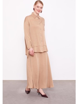 Camel Cep Detaylı Ikili Takım